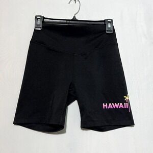 Pink Victoria's Secret Bike Shorts Women's Small Black Miami‎ LA Hawaii Pull On